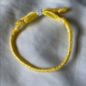 SOLD! yellow shades adjustable bracelet